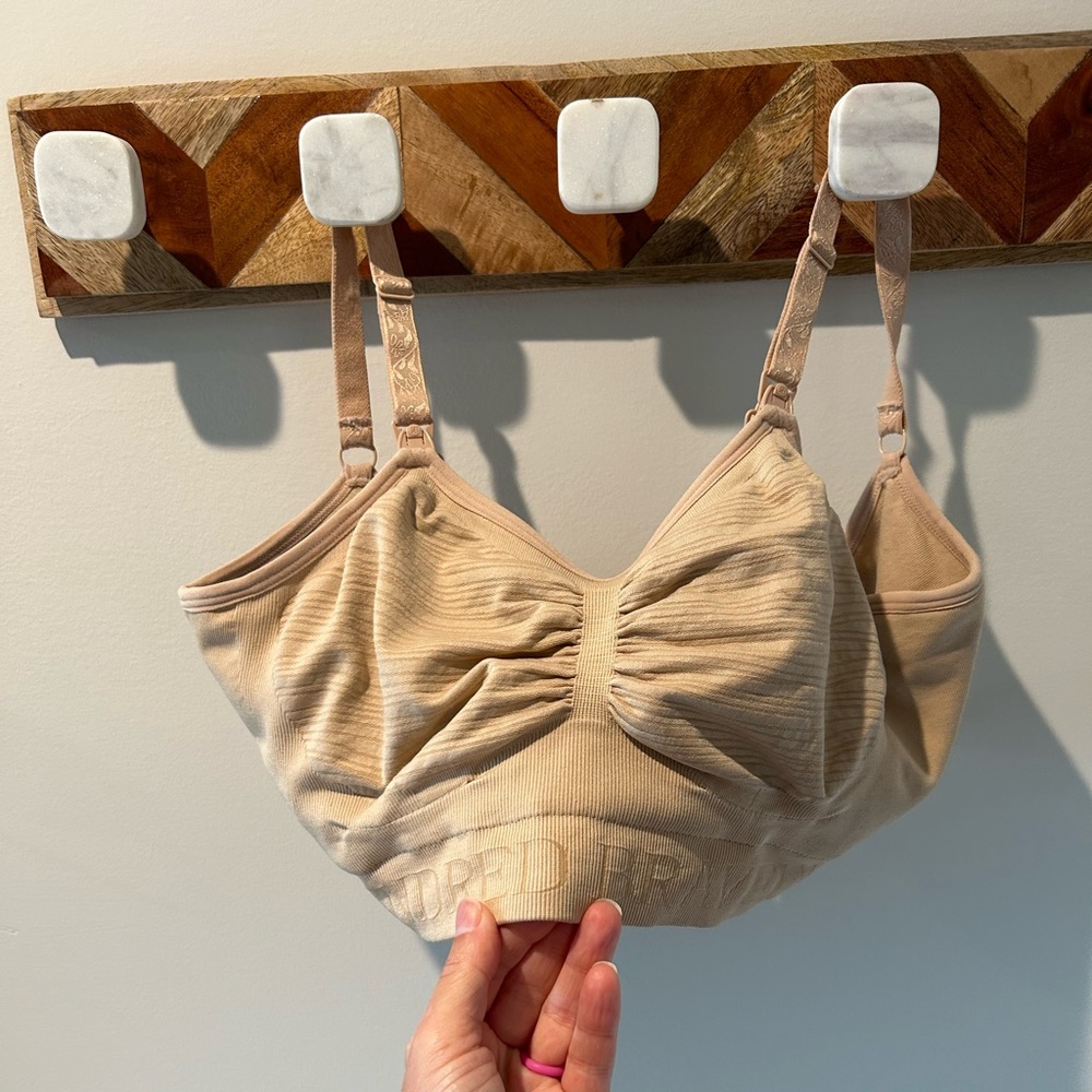 Kindred Bravely Sublime hands free pumping and nursing bra in beige, brand new